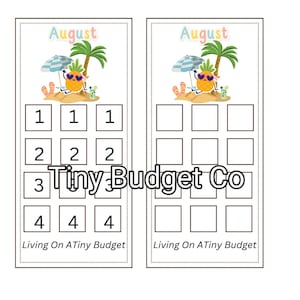 August Pineapple Mini Savings Challenge Low Income