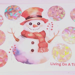 Snowman Scratch Off Saving Challenge Low Income