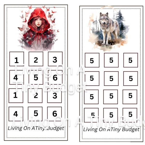 Red Riding Hood Mini Savings Challenge Low Income
