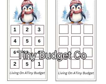 Winter Penguin Mini Savings Challenge Low Income