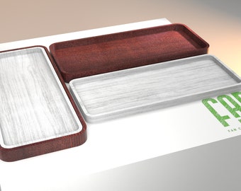 2 Bandejas / Madera CNC Producto / Archivo Digital