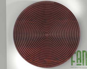 Bandeja Espiral / Madera CNC Producto / Archivo Digital