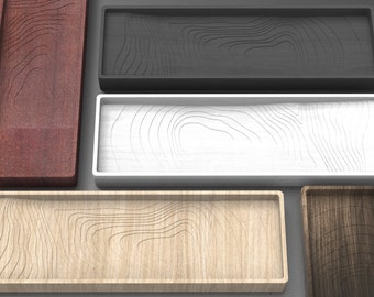 Bandeja de valet topográfica / Producto CNC de madera
