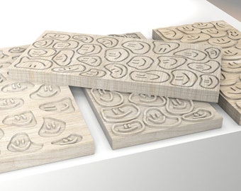 Patrón de cara sonriente/Patrón de muebles/Patrón de grabado/Patrón de corte láser/Patrón CNC