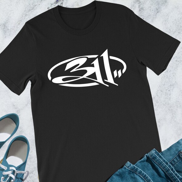 T-shirt Homme Gildan Classique 311 - Logo Bande - Taille S à 5XL - Neuf Avec étiquettes - Personnalisable
