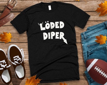 Loded Diper Shirt | Vintage Look | Diary of a Wimpy Kid Tee | Short-Sleeve Unisex Rodrick Rules T-Shirt