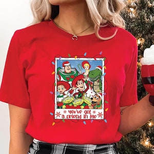 Disney Toy Story Christmas Shirt - Pixar Christmas T-shirt - You've got a friend in me - Toy Story Xmas Tee - Disney Xmas Tee - Holiday Tees