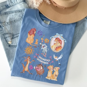 Hakuna Matata Shirt or Sweatshirt | Comfort Colors Lion King Graphic Tee | Vintage Disney Inspired Shirt | Family Matching Disney Outfit