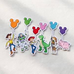 Toy Story Aufnäher - Woody, Buzz, Jessie, Rex Aufnäher zum Aufbügeln