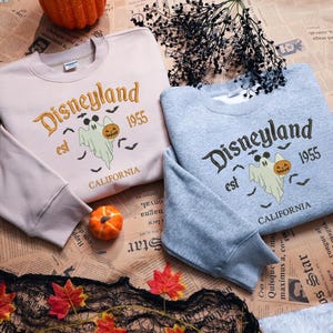 Disneyland Halloween Embroidered Shirts,Disneyland Sweatshirt,Halloween Sweatshirt,Mickey Halloween,Disneyland Vacation Shirt ESN2425-2426