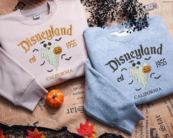 Disneyland Halloween Embroidered Shirts,Disneyland Sweatshirt,Halloween Sweatshirt,Mickey Halloween,Disneyland Vacation Shirt ESN2425-2426