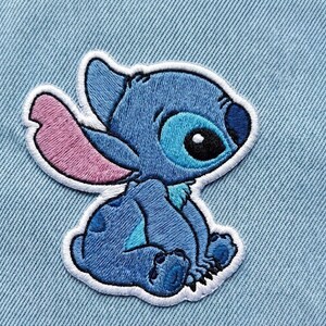 Disney Stitch Iron On Patch Set 11pcs | Cute Blue Alien Embroidered Kawaii Applique DIY Jacket Backpack Decor image 8