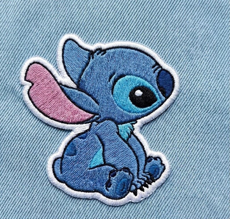 Disney Stitch Iron On Patch Set 11pcs | Cute Blue Alien Embroidered Kawaii Applique DIY Jacket Backpack Decor image 8