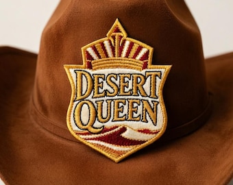 Desert queen Embroidered Patch – Western Cowgirl Applique Jacket Hat Backpack