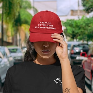 Carlos Sainz Hat Carlos Sainz Merch Carlos Sainz Formula 1 Carlos Sainz Ferrari Merch Yeah Its On Purpose Carlos Sainz Hat F1 Merch