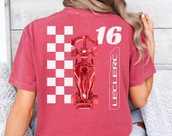 Charles Leclerc Shirt Charles Leclerc Tshirt Charles Leclerc Formula 1 Shirt for Leclerc Fan F1 Shirt Ferrari F1