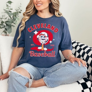 Cleveland Baseball Shirt Retro Cleveland Baseball Shirt for Cleveland Sports Fan