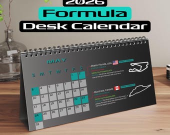 F1 Kalender Mercedes Formel 1 Kalender Formel 1 2026 Saison Formel 1 Geschenk für Formel 1 Fan George Russel Mercedes sportlich Toto Wolff