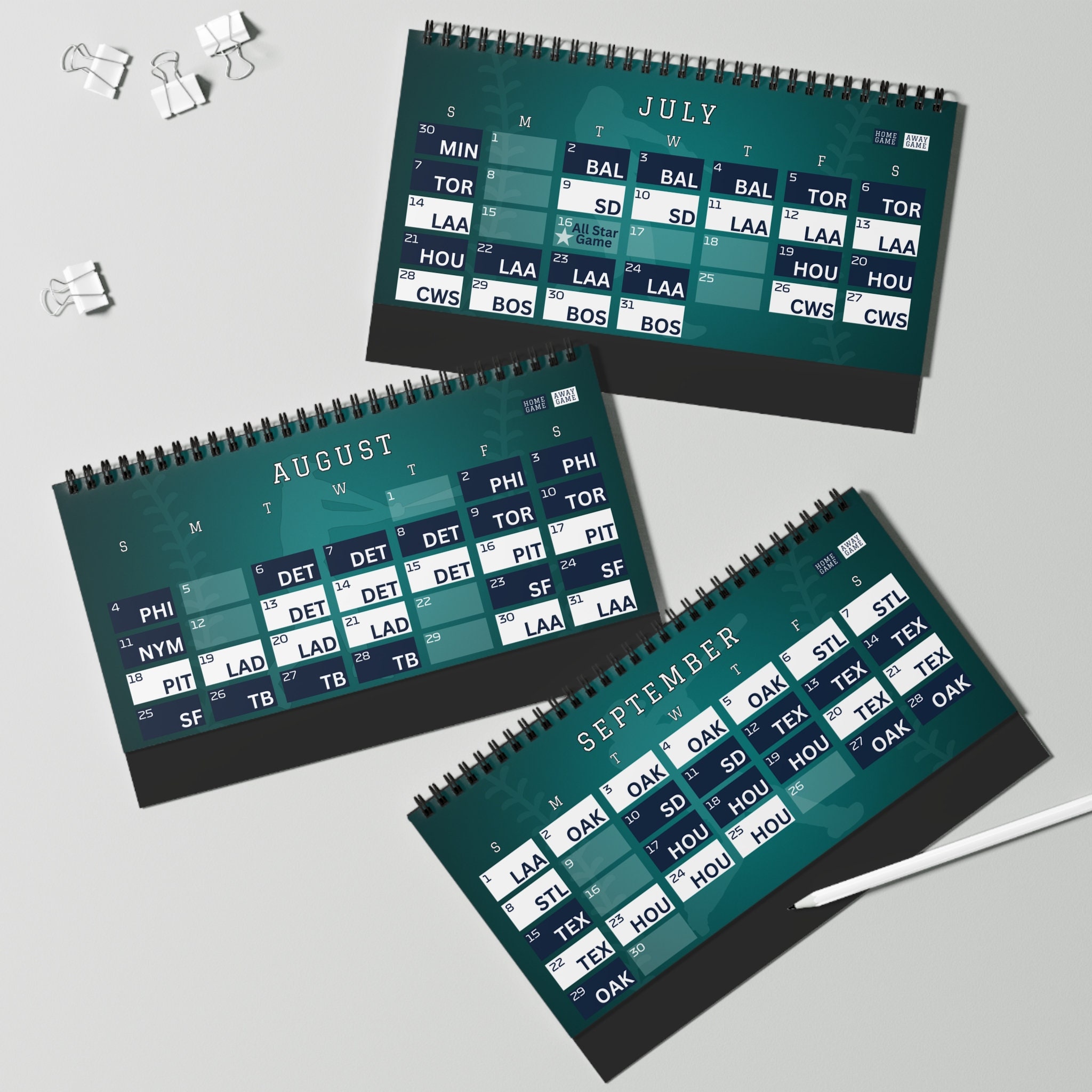 Seattle Mariners Sox Calendar Mariners 2024 Season Mariners Gift for