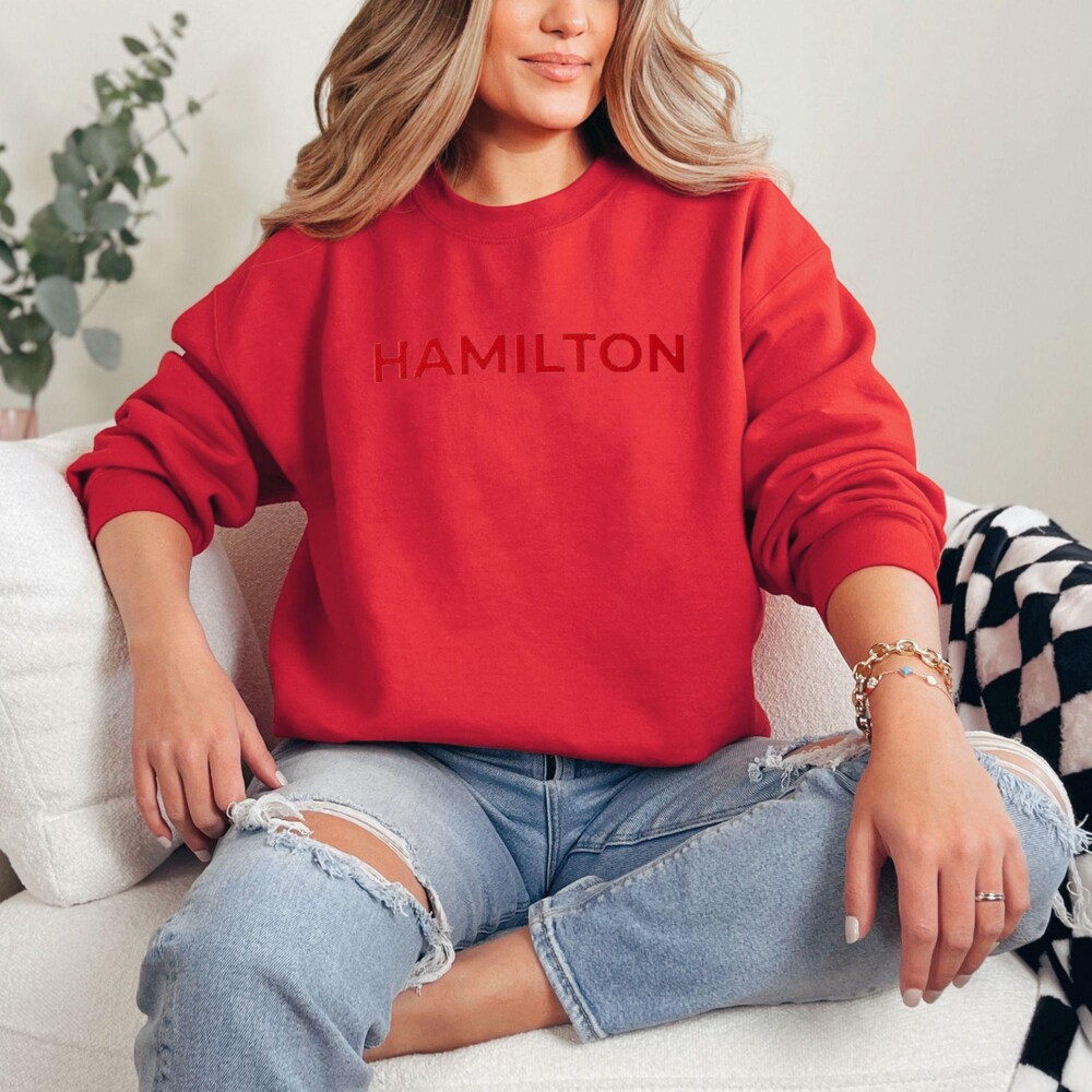 Lewis Hamilton Sweatshirt Lewis Hamilton Ferrari Embroidered Pullover Lewis Hamilton Ferrari F1 Sweatshirt Formula 1 Sweatshirt