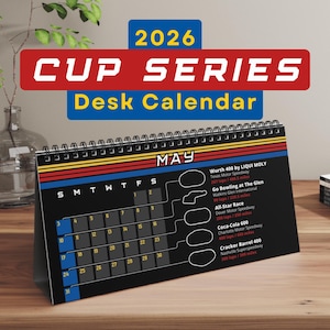 Nascar Calendar 2026 Nascar Cup Series Calendar Gift for Nascar Fan 2026 Season Nascar Gift