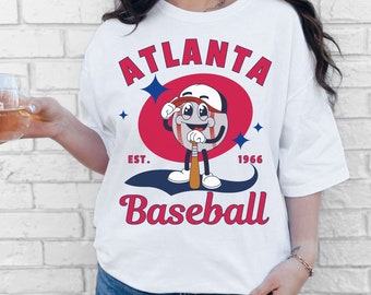 Atlanta Baseball Shirt Retro Atlanta Baseball Shirt for Atlanta Sports Fan