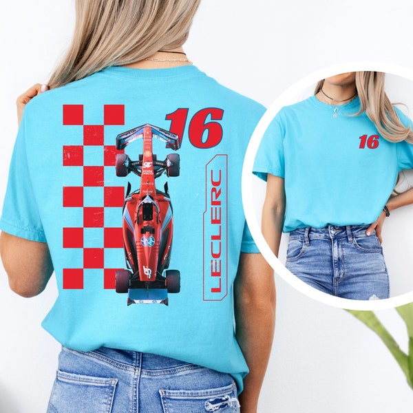 Blue Ferrari F1 Miami Grand Prix Ferrari Blue Livery Shirt Blue Miami GP Charles Leclerc Shirt Formula 1 Ferrari F1 Shirt