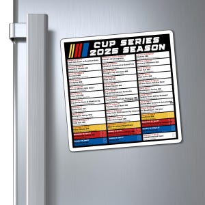 Nascar Calendar 2025 Nascar Magnet Nascar Gift Nascar 2025 Schedule Nascar Cup Series Calendar Nascar Schedule 2025 Cup Series Nascar