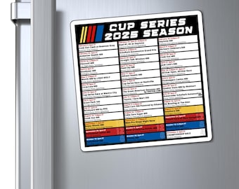 Nascar Calendar 2025 Nascar Magnet Nascar Gift Nascar 2025 Schedule Nascar Cup Series Calendar Nascar Schedule 2025 Cup Series Nascar