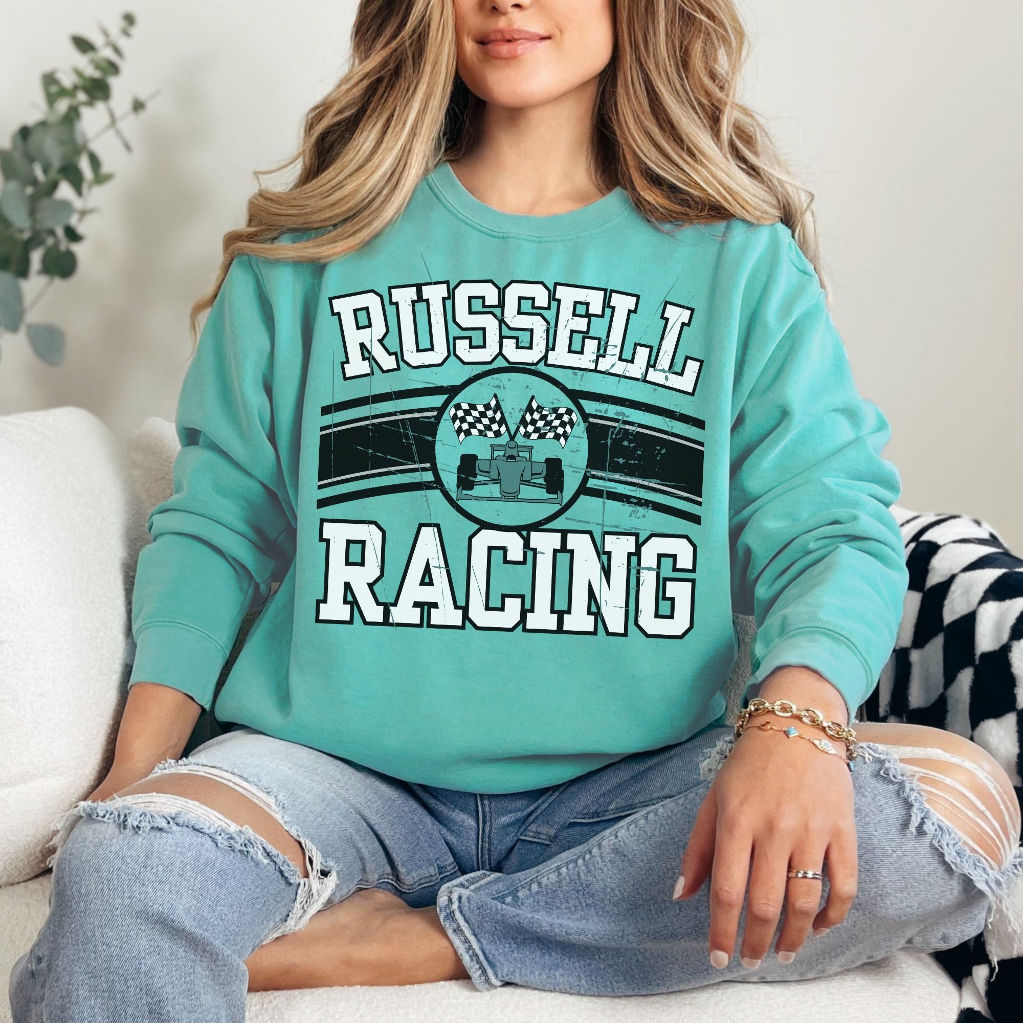 George Russel Shirt George Russel Sweatshirt Formel 1 Shirt für George Russell Fan von Formel 1 Shirt George Russell F1 Mercedesfunk F1