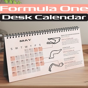 F1 Calendar Formula 1 Calendar Formula 1 Desk Calendar for F1 Fan 2024 Season F1 Gift for Her Formula 1 2024 Schedule F1 Racing Calendar