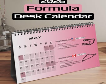 F1 Calendar Formula 1 Calendar Formula 1 Desk Calendar for F1 Fan 2026 Season F1 Gift for Her Formula 1 2026 Schedule F1 Racing Calendar