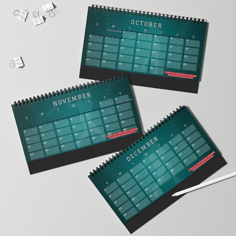 Seattle Mariners Sox Calendar Mariners 2024 Season Mariners Gift for