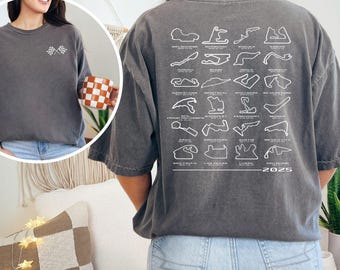 Formula 1 Shirt 2025 F1 Season F1 Merch for 2025 Formula 1 Race Outfit F1 Calendar Shirt