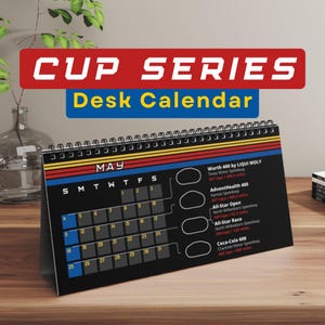 Nascar Calendar Nascar Cup Series Calendar Nascar Gift for Nascar Fan 2025 Season Nascar Schedule
