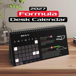F1 Calendar 2027 Formula 1 Calendar Formula 1 Gift for F1 Fan 2027 F1 Schedule F1 Gift