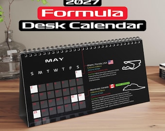 F1 Calendar 2027 Formula 1 Calendar Formula 1 Gift for F1 Fan 2027 F1 Schedule F1 Gift