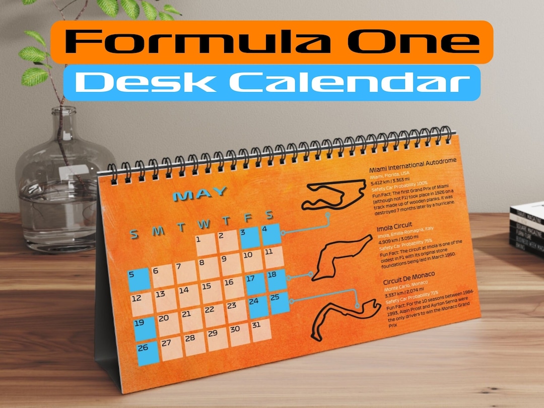 F1 Calendar Mclaren Formula 1 Calendar Formula 1 Desk Calendar for F1