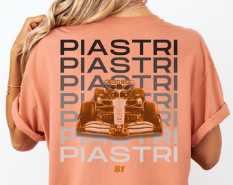 Oscar Piastri Shirt Oscar Piastri Formula 1 Shirt for Piastri Fan F1 Shirt McLaren F1 Oscar Piastri Tshirt Formula 1 Race Outfit