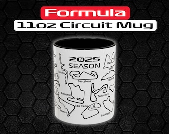 Formula 1 Mug F1 Mug Formula 1 2025 Season Coffee Mug 11oz Formula 1 Gift