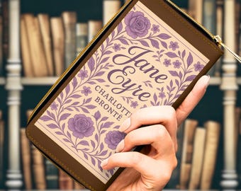 Buchtasche mit Jane Eyre für eine viktorianische literarische Ästhetik