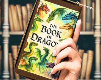Book Wallet featuring The Book of Dragons for a Medieval Fantasy Aesthetic for Lovers of Mythical Creatures