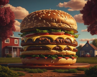 Énorme hamburger
