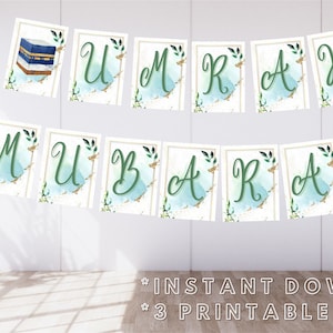 Umrah Mubarak Printable Bunting Banner *INSTANT DIGITAL DOWNLOAD*