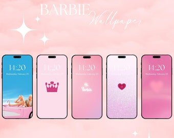 Barbi wallpaper, iPhone wallpapers, minimal wallpapers, Barb, iPhone 14 pro max, lock screen, Pink wallpaper, love wallpaper, Dolly, Doll
