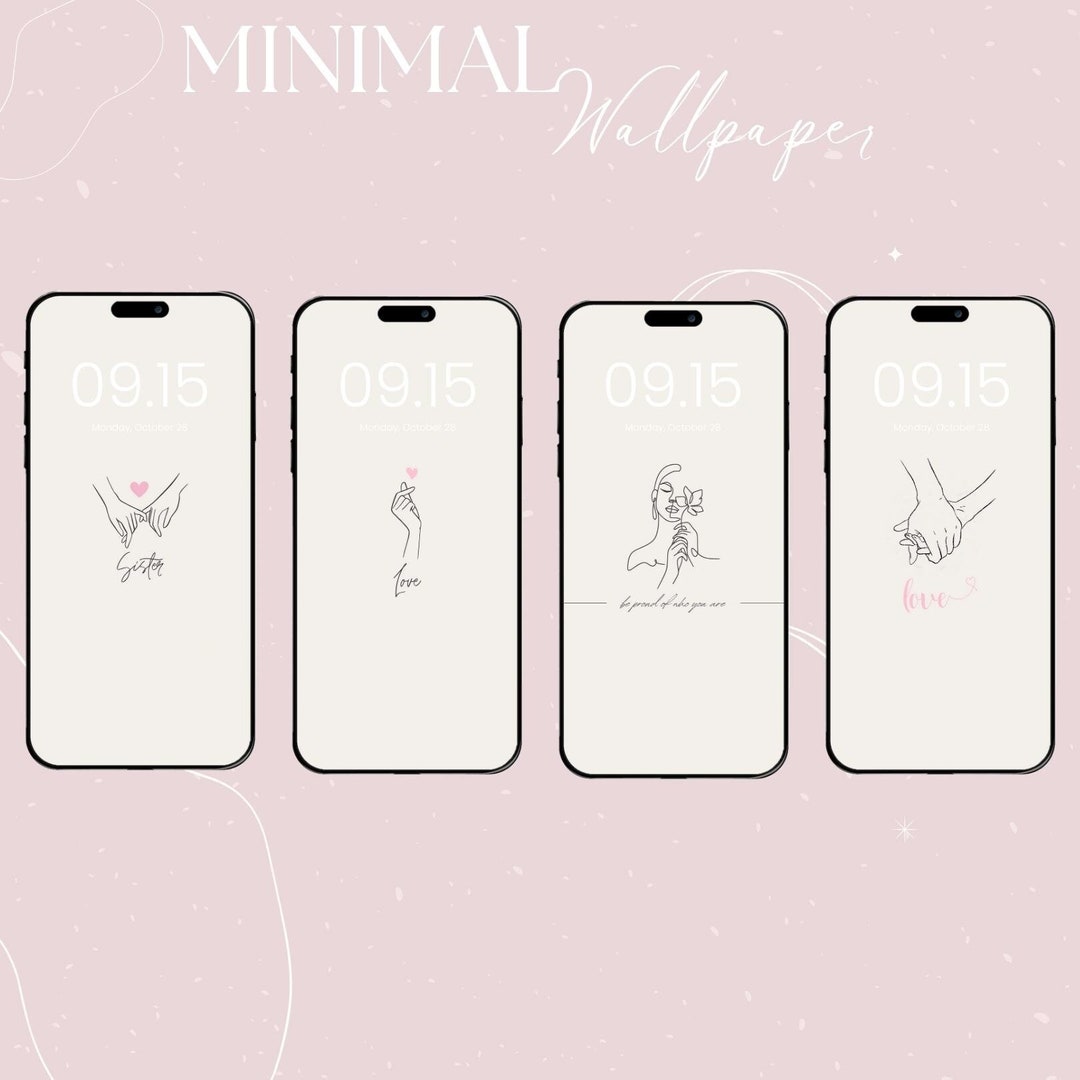 Minimal Wallpaper iPhone Wallpapers Aesthetic Wallpapers Etsy