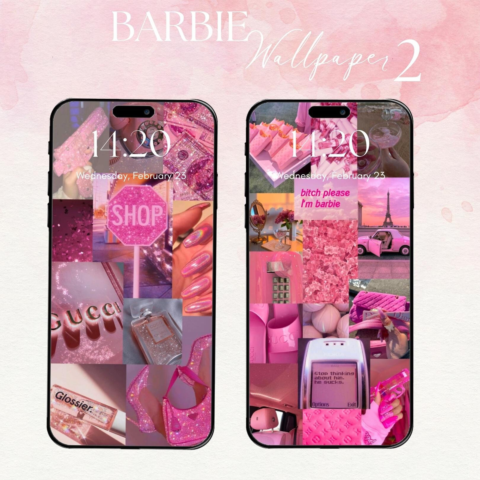 Barbie  Pink wallpaper iphone, Pink wallpaper girly, Pink wallpaper