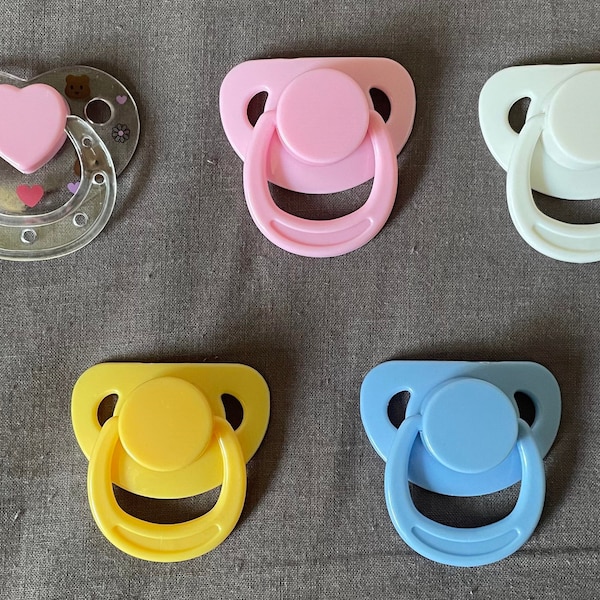 Magnetic dummy/pacifier for reborn dolls in 5 colours + FREE magnet
