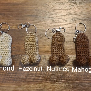 Crochet Willy Keychain Lip Balm Holder