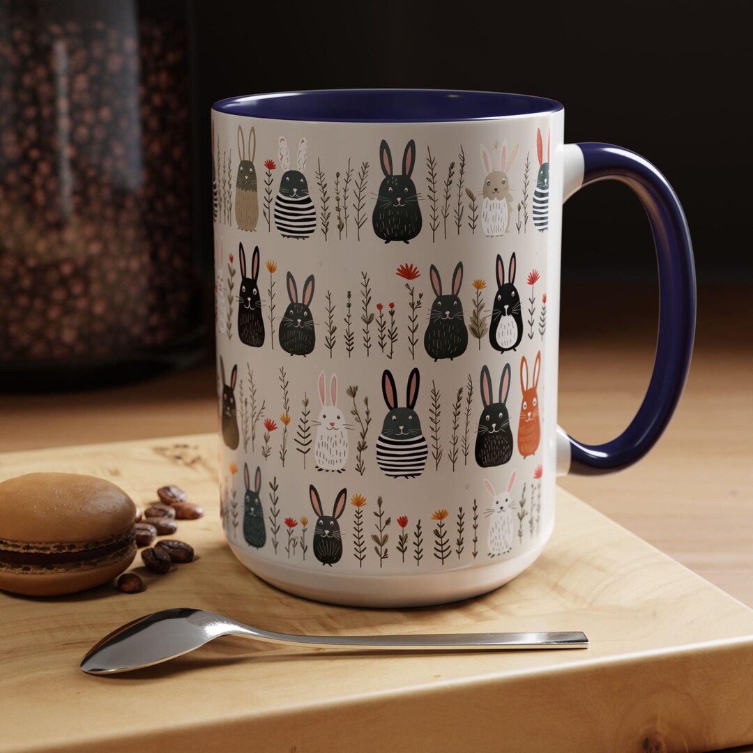 Rabbit Coffee Mug, Cute Bunny Gift, Pet Rabbit Lover, Gift for Her ...